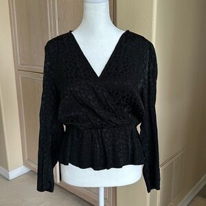 & Other Stories Black Long Sleeve Blouse